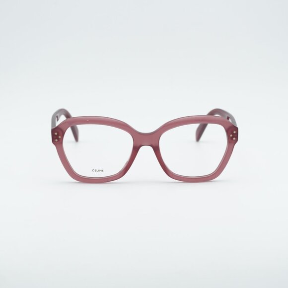 Celine CL50100I 081 Eyeglasses Milky Violet 54mm Geometric Frame - Picture 2 of 8